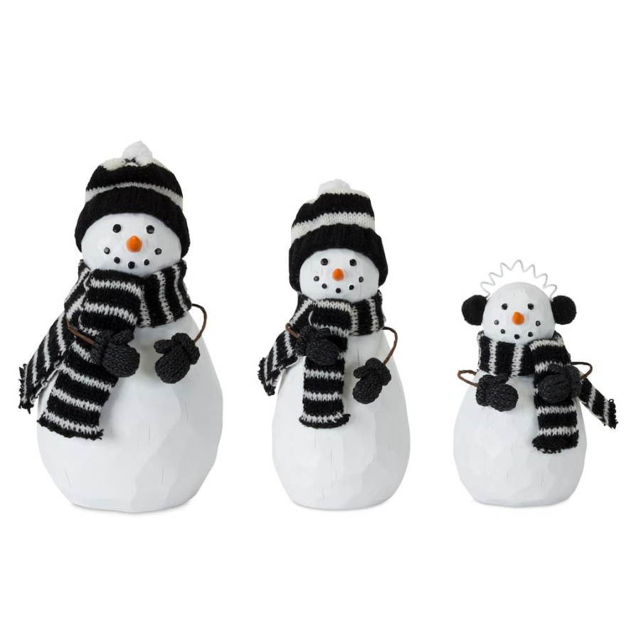 Holidays & Occasions * | Wholesale Snowman Family Set, 5 , 7 & 7.5 By Melrose