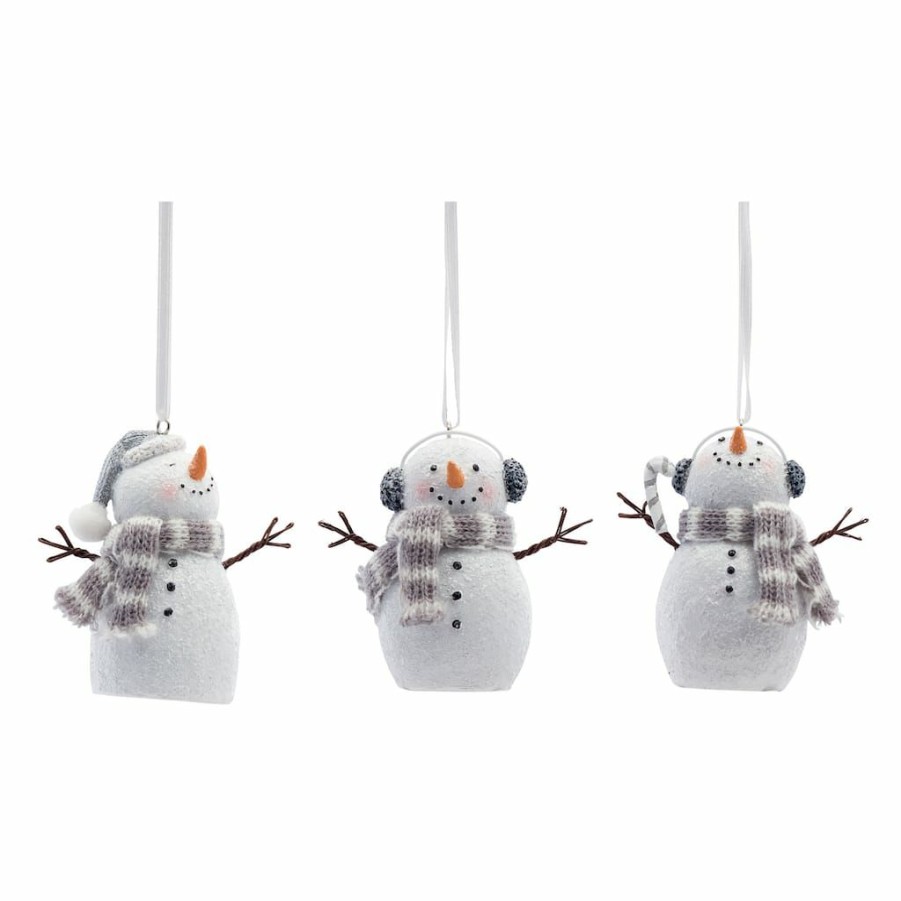 Holidays & Occasions * | Promo 6.5 Snowman Ornament Set By Melrose