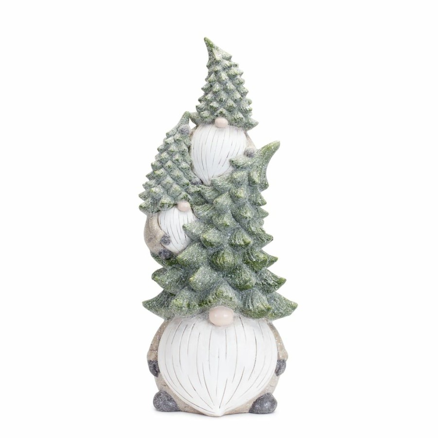 Holidays & Occasions * | Hot Sale 23.5 Stacked Gnomes Figurine By Melrose