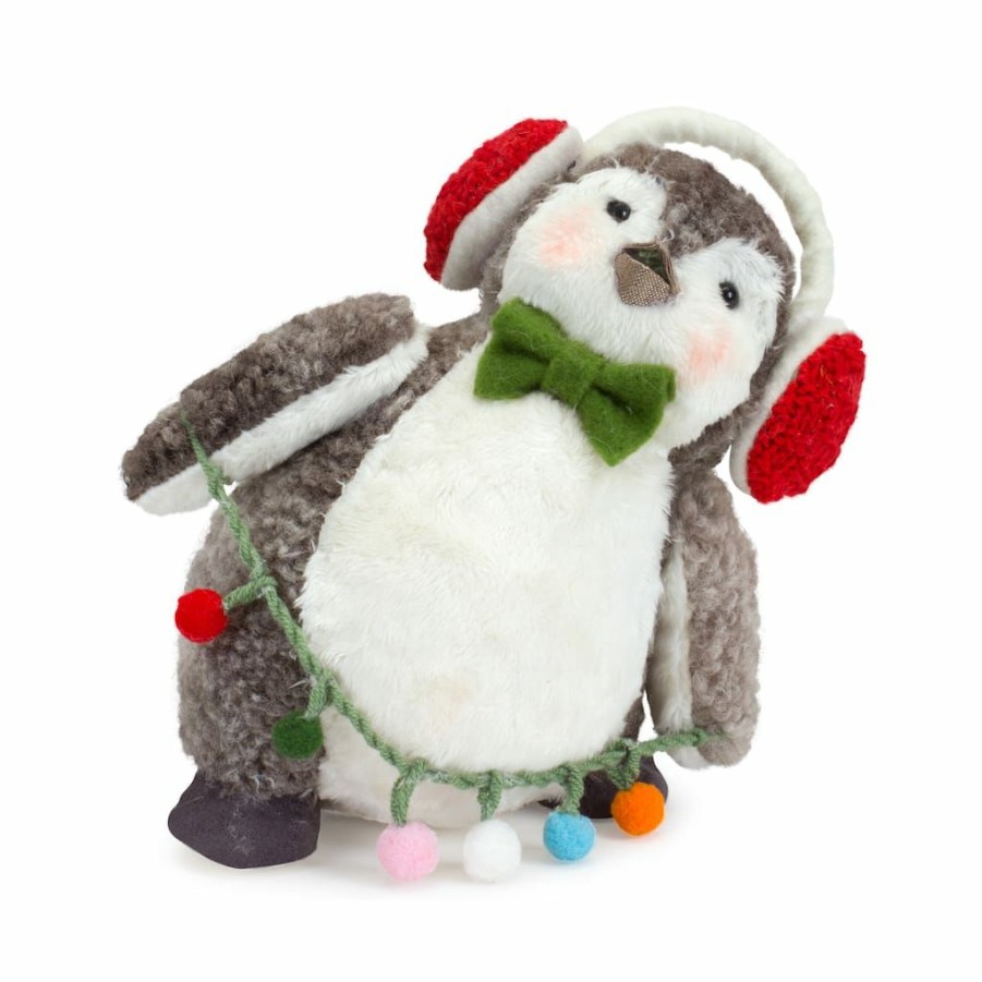 Holidays & Occasions * | Outlet Penguins With Lights Figurines Set By Melrose