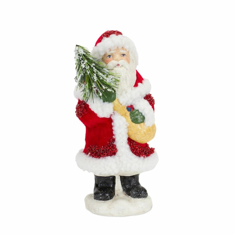 Holidays & Occasions * | Deals 8.75 Santa Figurine Set By Melrose