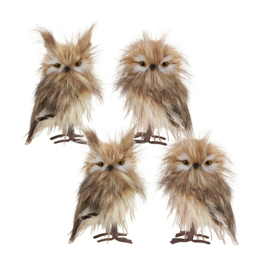 Holidays & Occasions * | Discount Owl Figurines Set By Melrose