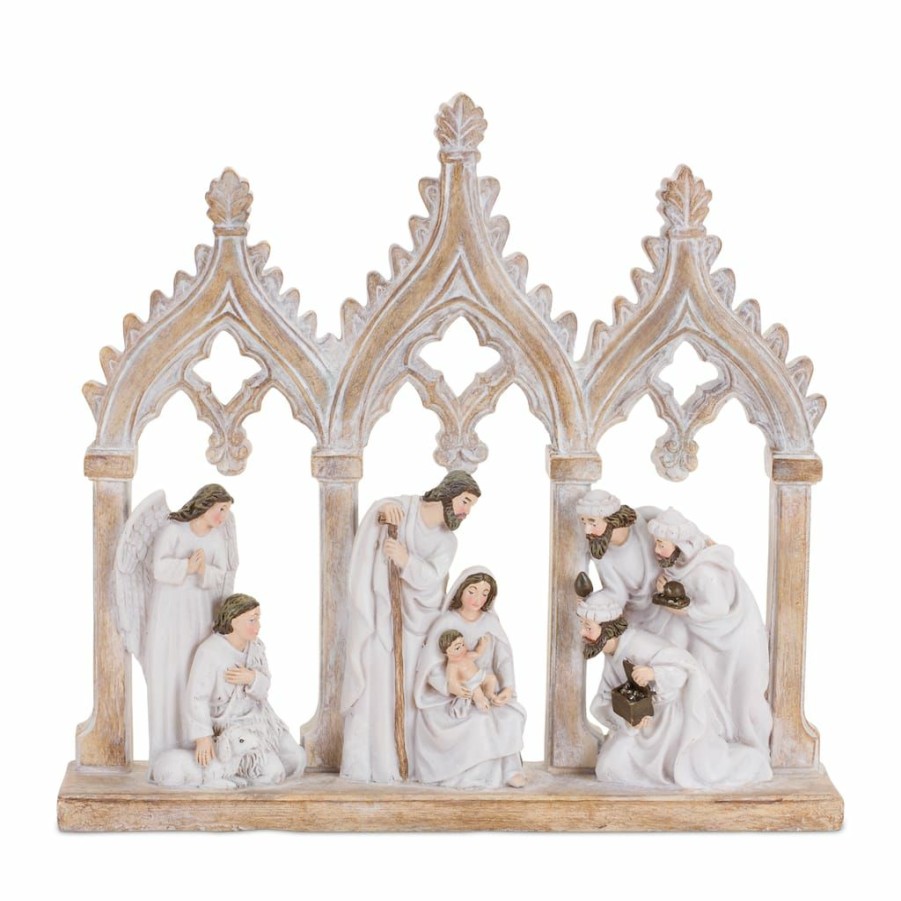 Holidays & Occasions * | Best Sale 11 Nativity Scene With Arches By Melrose