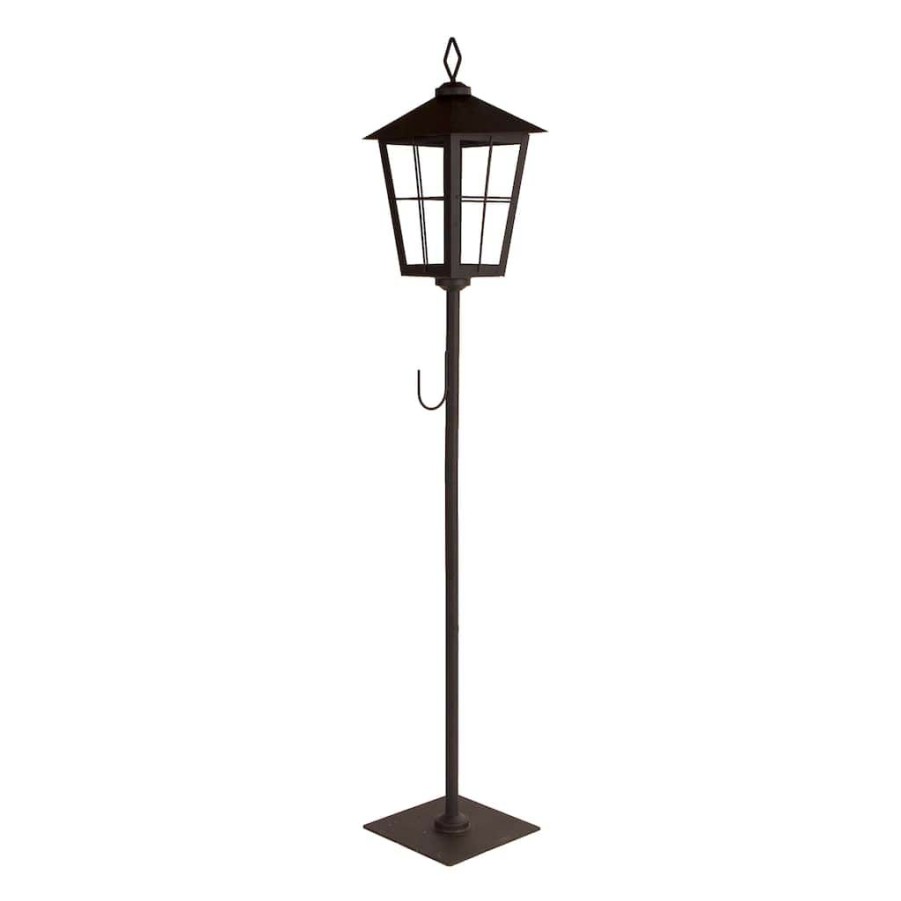 Home & Decor * | Cheapest 43.25 Lantern With Wreath Holder By Melrose