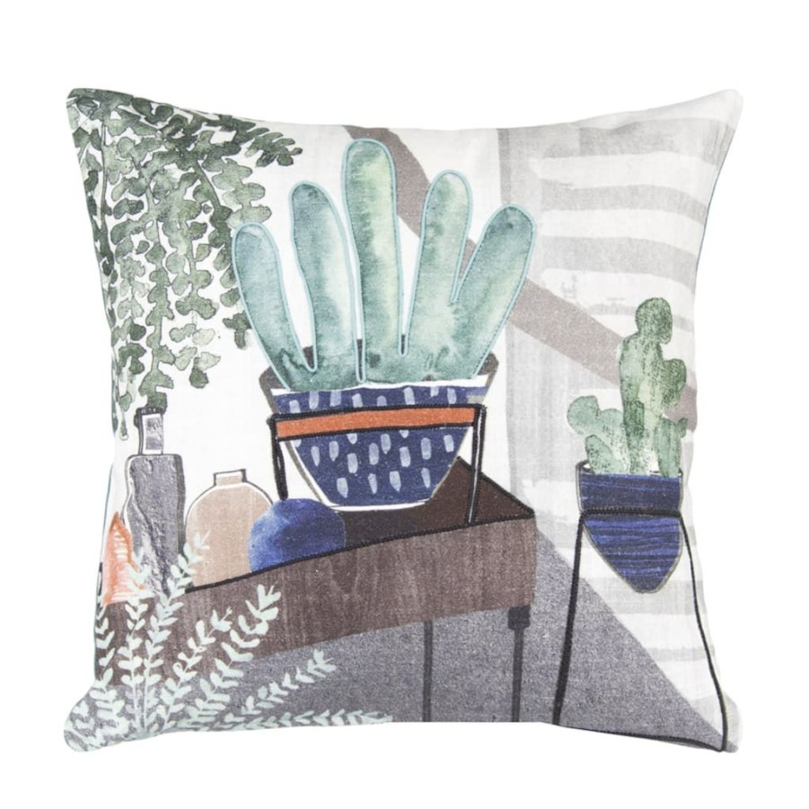 Holidays & Occasions * | Flash Sale Cactus Throw Pillow Set By Melrose