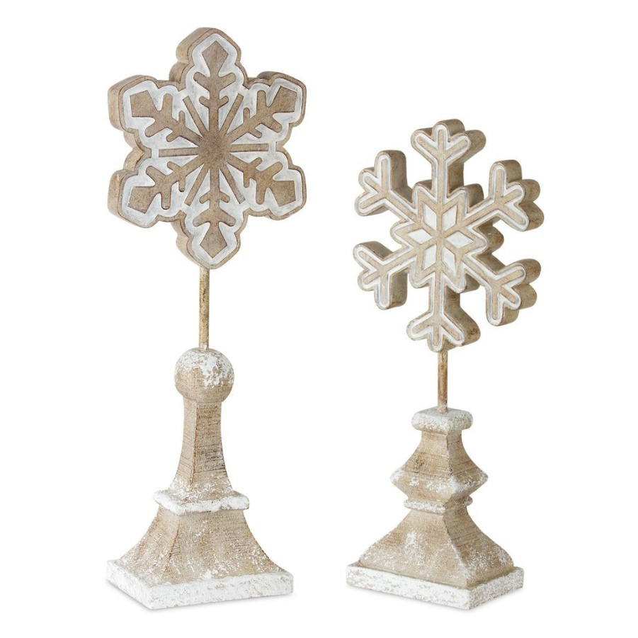 Holidays & Occasions * | Budget Snowflake On Spool Set, 14 & 17.5 By Melrose