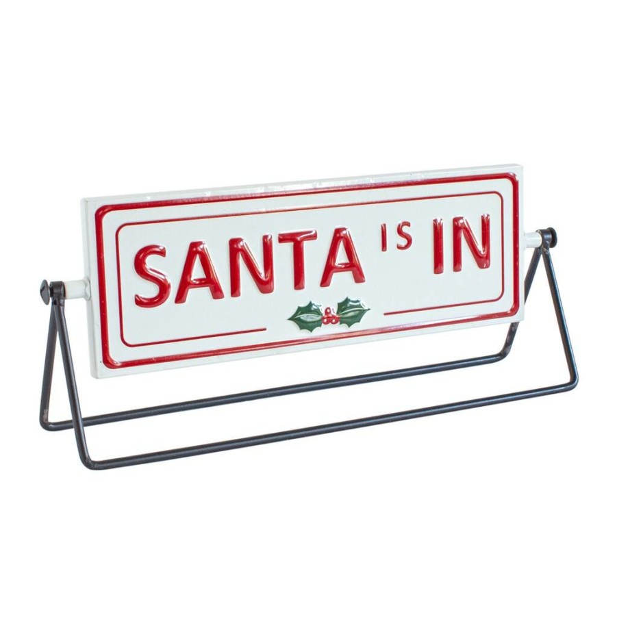 Holidays & Occasions * | Promo Reversible Santa Sign Set By Melrose