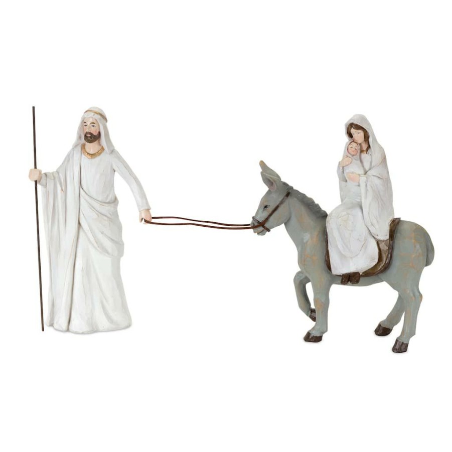 Holidays & Occasions * | Outlet Holy Family With Donkey, 13 X 10.75 By Melrose